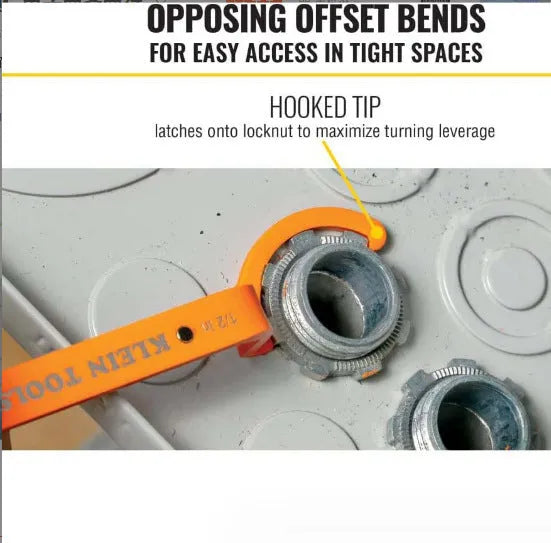 Orange, grey, and black crescent wrenches with magnetic suction lock in a three-piece tool kit.