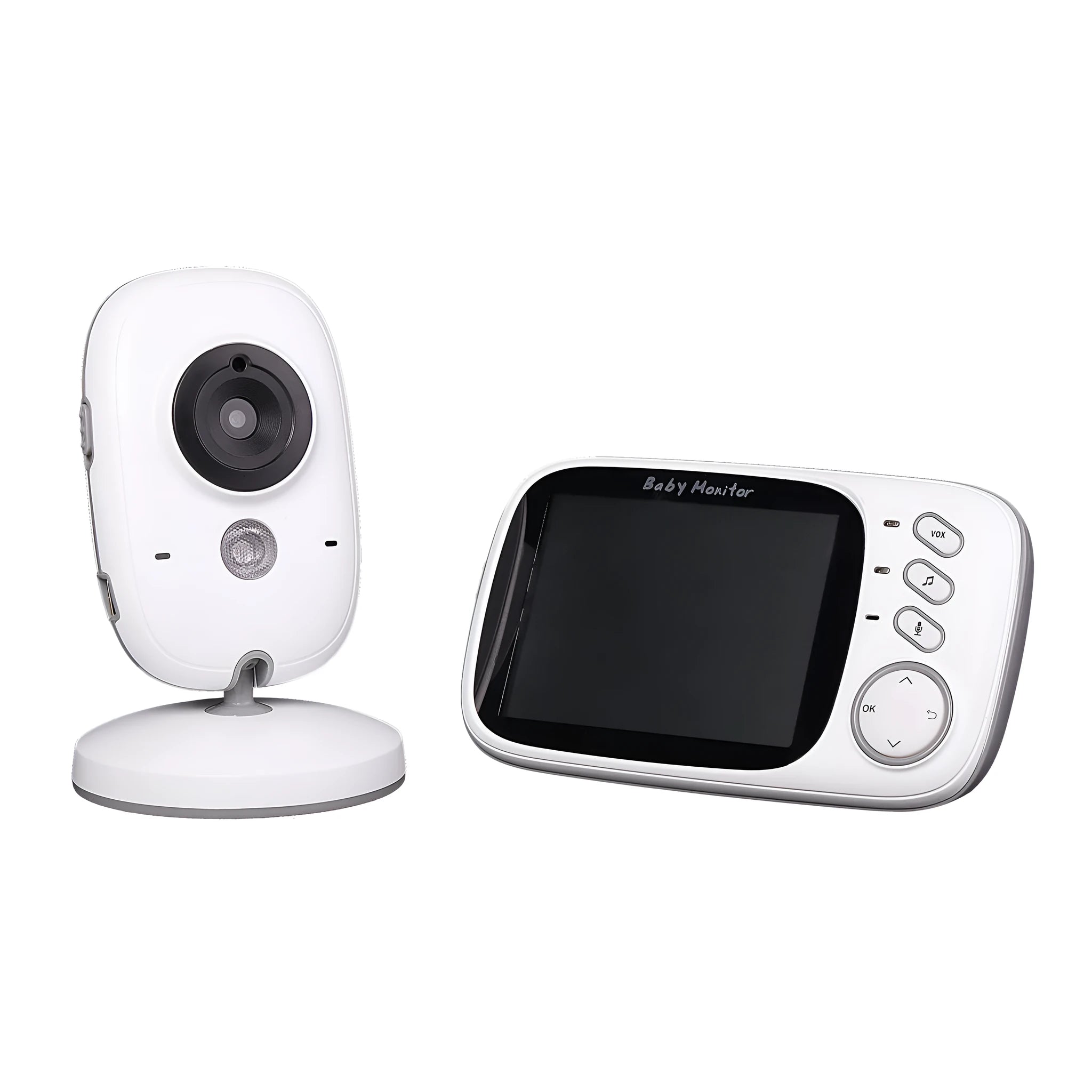 VB603 digital baby monitor and camera unit with 3.2 inch colour LCD display and night vision.