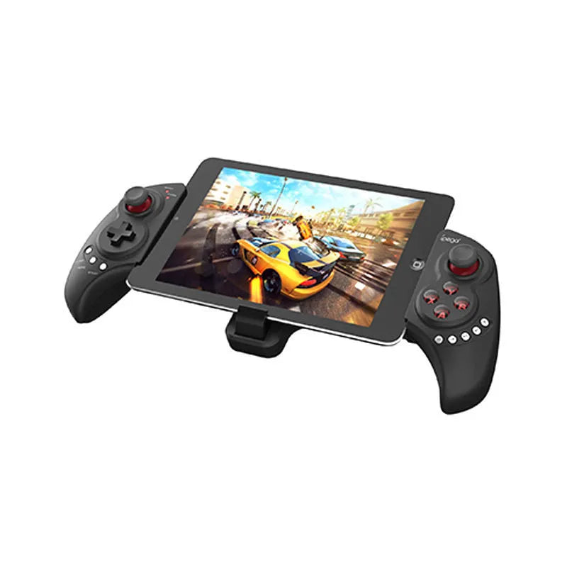 Wireless telescopic game controller holding smartphone with dimensions 24.5cm x 15.5cm x 6.5cm