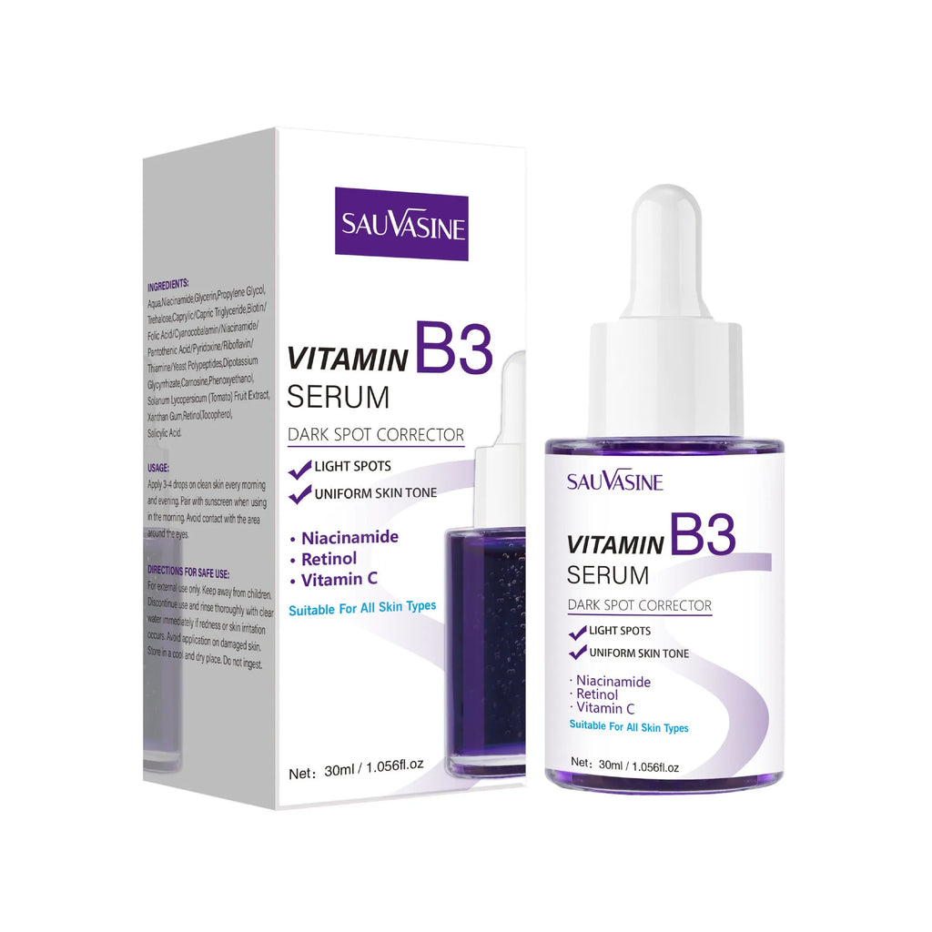 30ml bottle of Vitamin B3 Nourishing Moisturising Firming Facial Essence serum.