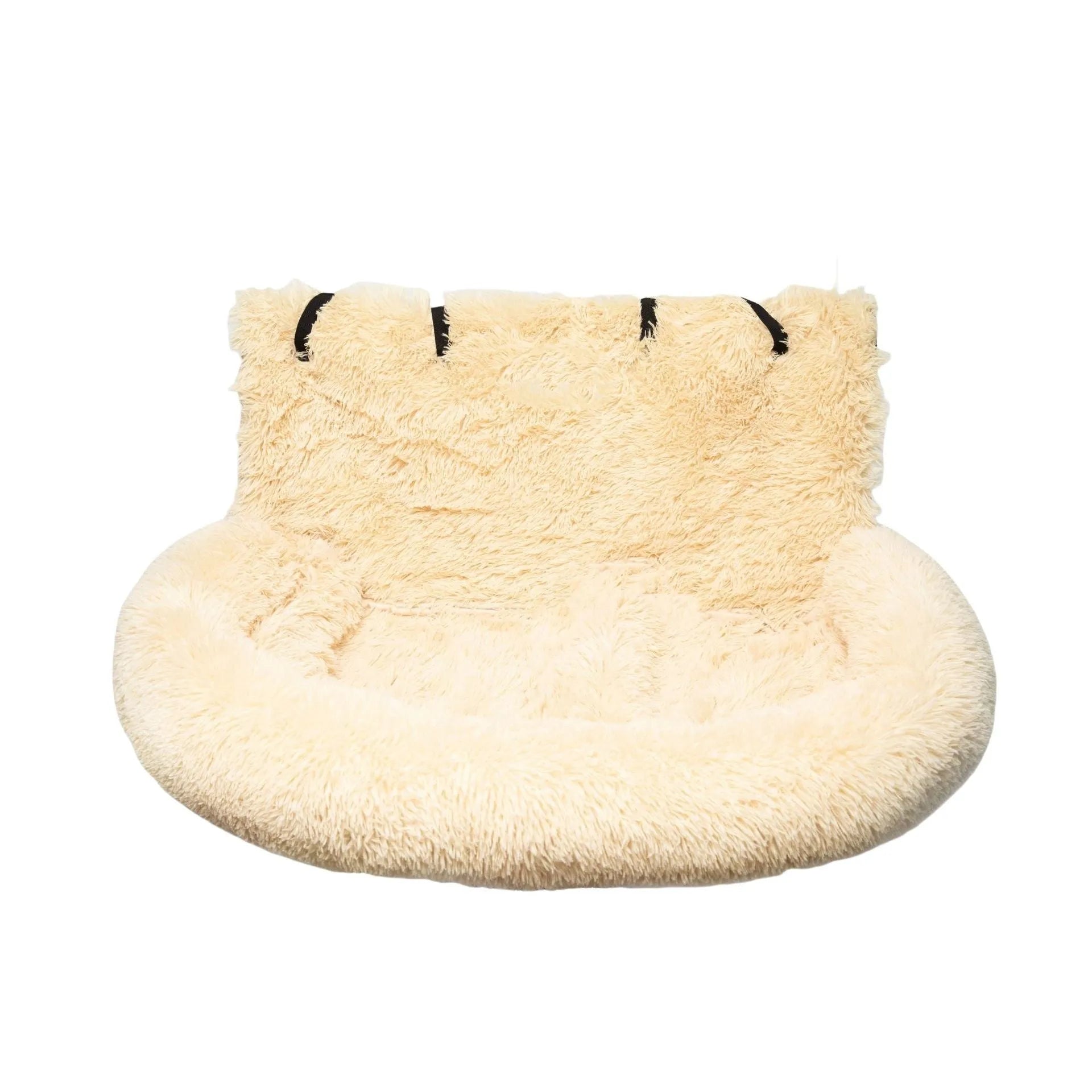 Winter thicken thermal vehicle-mounted pet mat on car seat in beige or dark grey