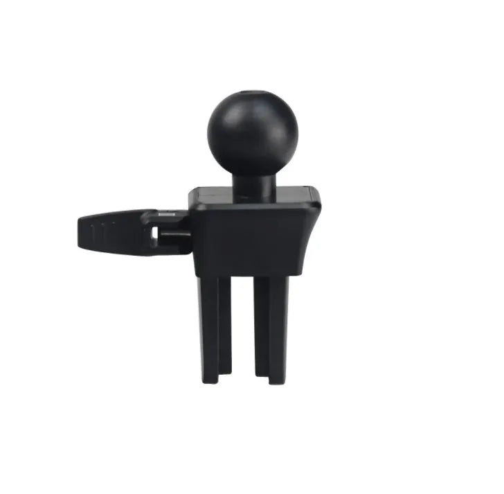 Black car air vent mobile phone holder mounted on vehicle air conditioning outlet