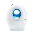 White columnar household air disinfection humidifier with USB cable.