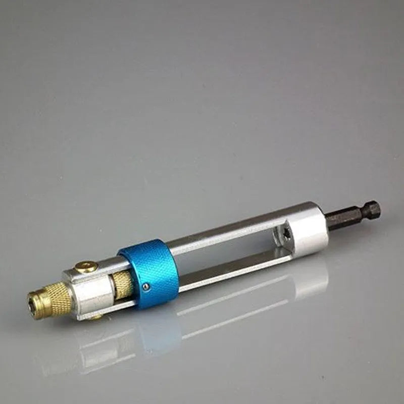 Half Time Drill driver attachment with swivel head and set of Phillips, flathead, and countersink bits