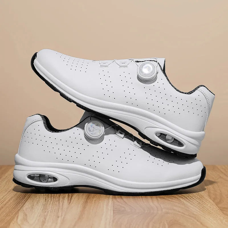 Low-top black and white mesh casual sports shoes with cross shoulder straps and composite sole