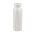 A drop-resistant melamine vase in grey plastic with a 7.2cm wide base.