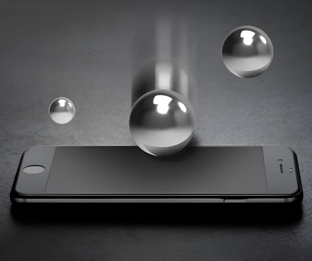 Tempered glass screen protector for iPhone XS Max with anti-reflective mirror surface
