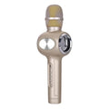 Yaerjia E108 mobile singing microphone in black, gold, or pink colour with smartphone connectivity