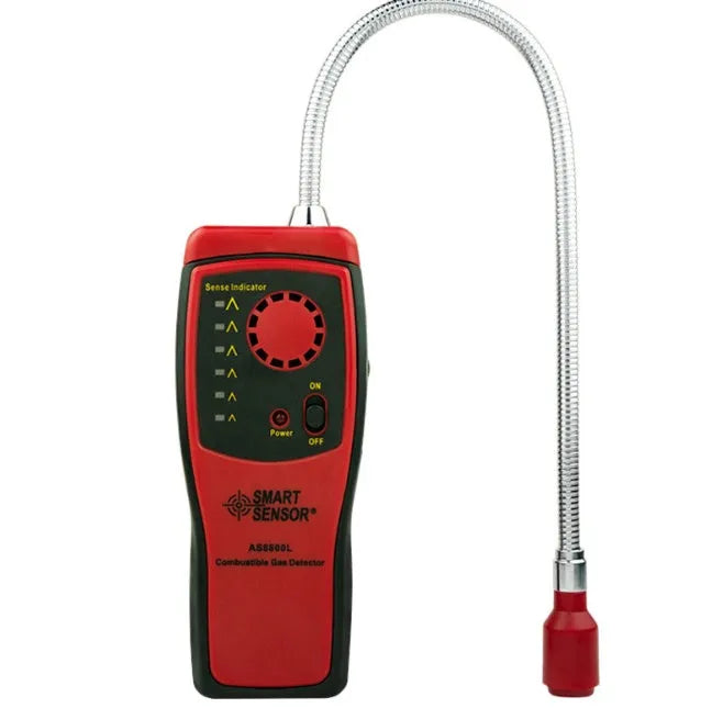AS8800L portable flammable gas detector with LED display and compact design