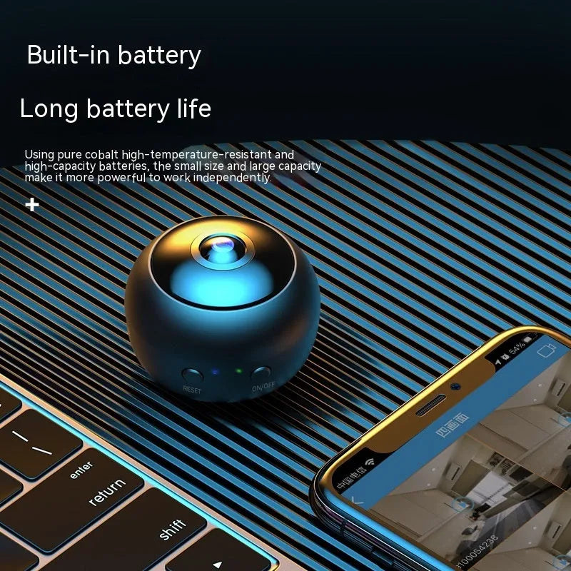 Wireless WIFI surveillance camera with 1080p resolution and ABS material housing
