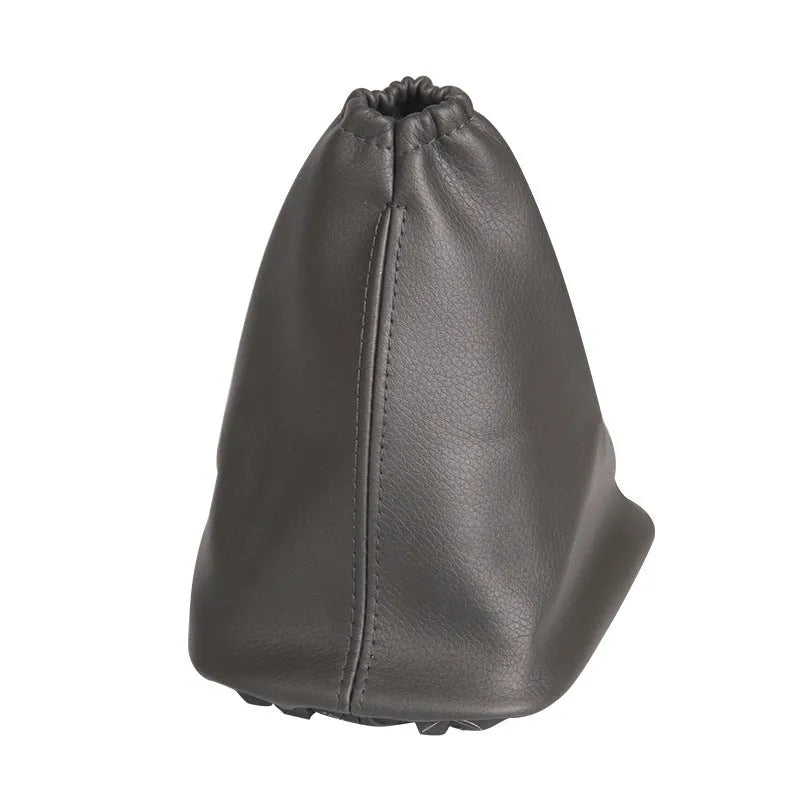 Black leather Toyota Corolla gear shift lever dust cover for universal vehicle fitment