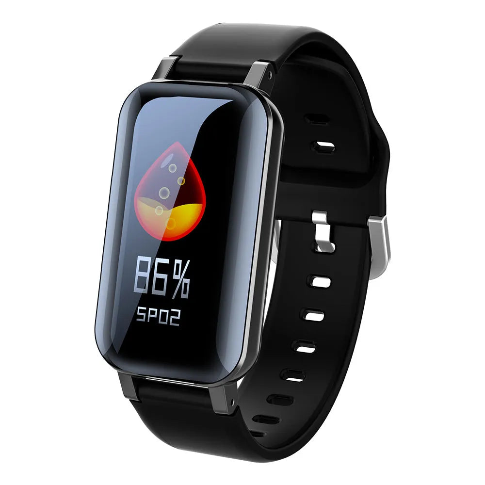 Call Bracelet smart bracelet fitness tracker in Black, Blue, or Coffee colour.
