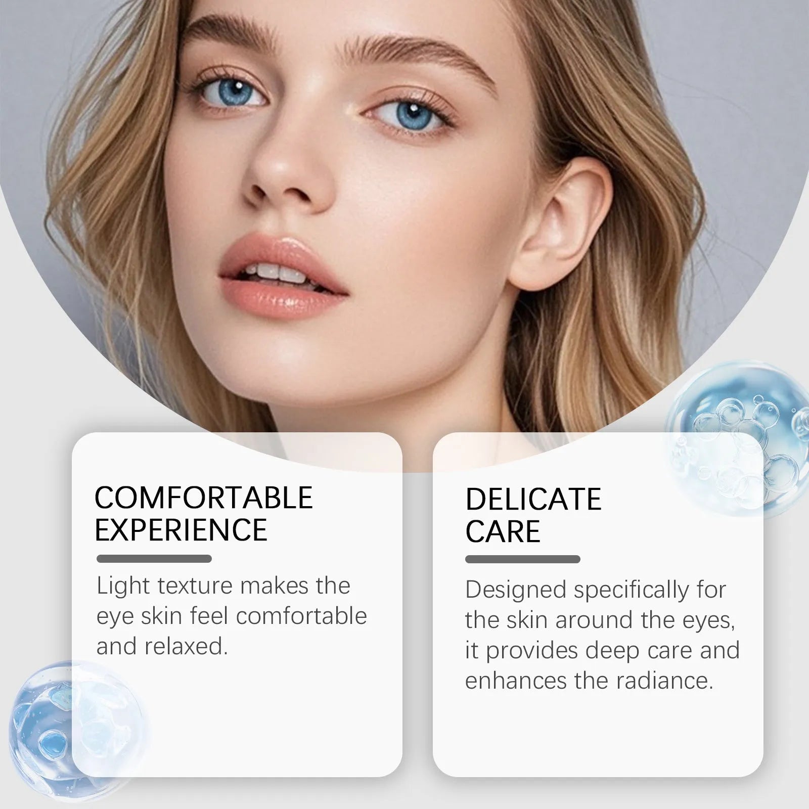 20g tube of moisturising and nourishing eye cream with ceramide EOS and tripeptide copper-1