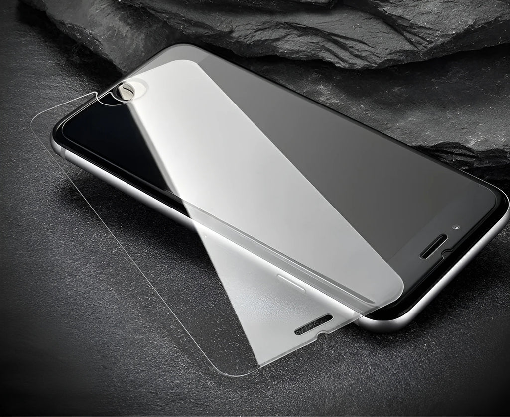 Tempered glass screen protector for iPhone with 9H hardness and oleophobic coating