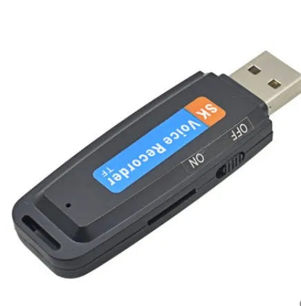 SK-868 creative USB flash drive with voice function in black or white plastic shell