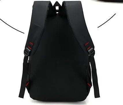 Oxford fabric teen backpack in multiple colours with reinforced shoulder straps and side zipper pockets