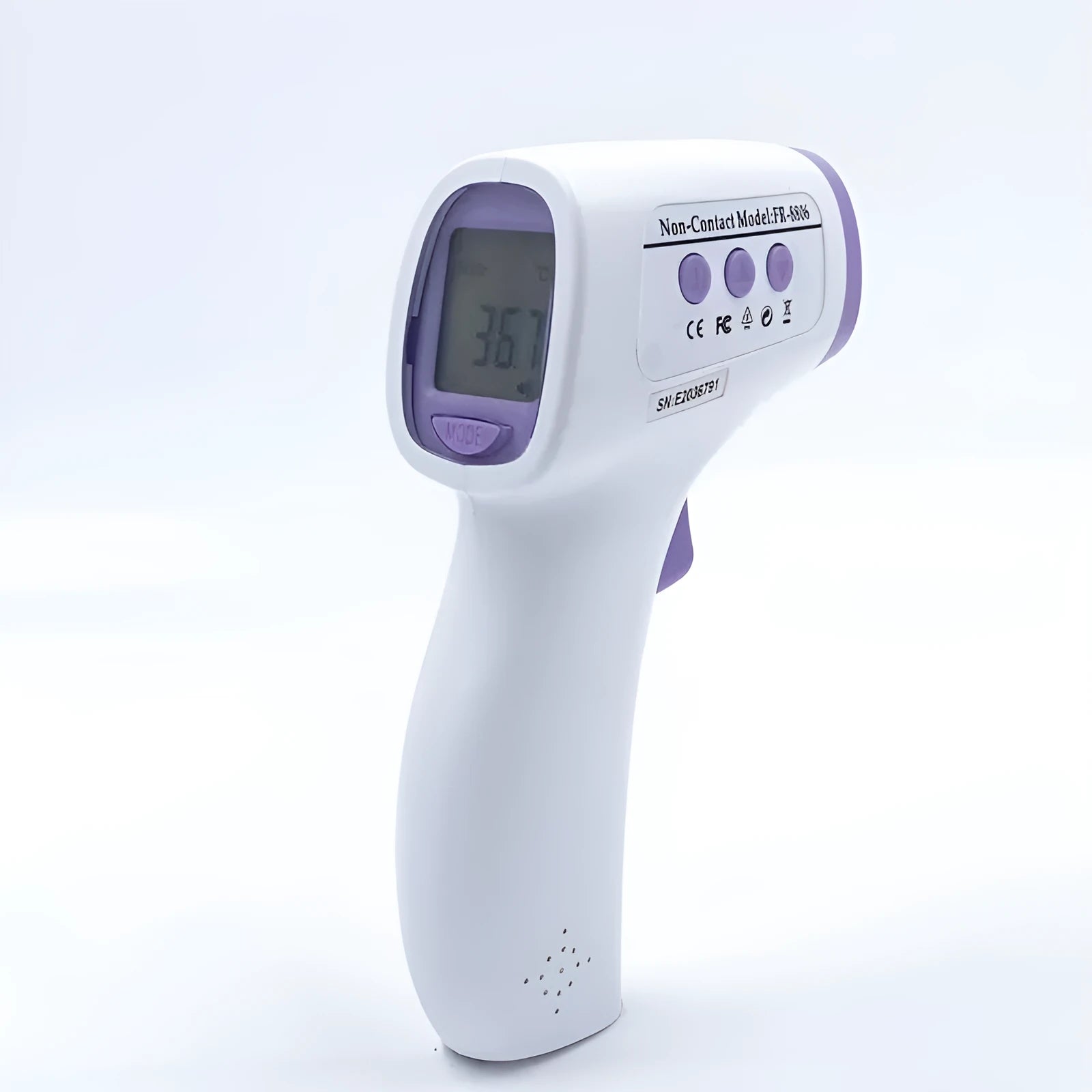 White digital thermometer for non-contact temperature measurement