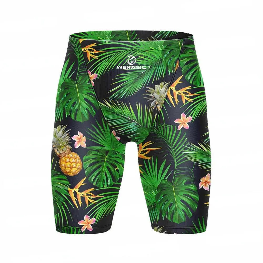 Men's briefs-style swimming pants in Lycra polyester fabric for swimming and wading activities.