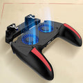 H10 mobile phone game controller showing touch screen, holding a smartphone.