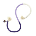 70cm long cotton string cat bite rope toy in three colours: absolute purple, all orange, and red with green