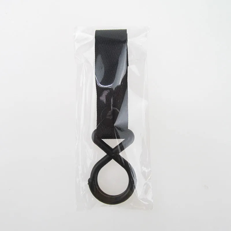 Nylon luggage Velcro hook in multiple colour options showing strap and metal hook