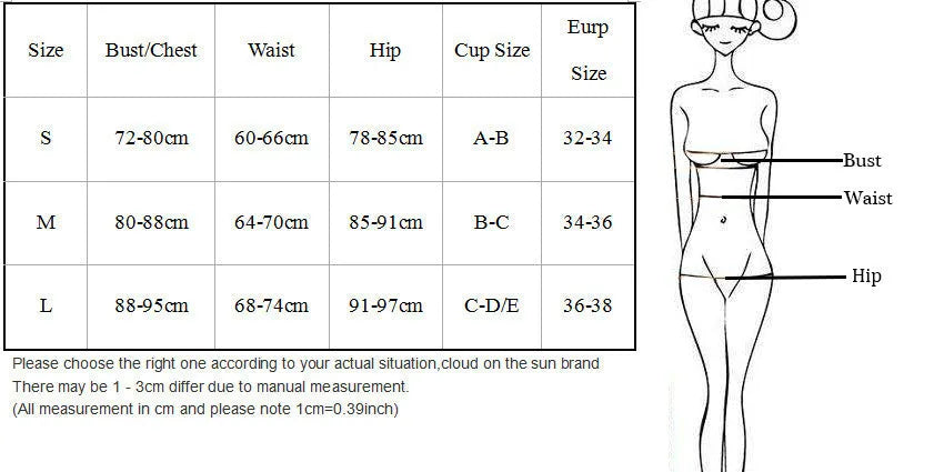 Black women's bikini set with metal ring straps and high-cut split briefs.