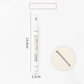 Two-colour highlighter pen with 0.5mm tips in a 13.4cm plastic body for student use