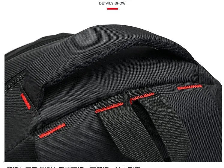 Oxford fabric teen backpack in multiple colours with reinforced shoulder straps and side zipper pockets