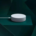 White round Xiaomijia smart home gateway with UK plug for remote device control