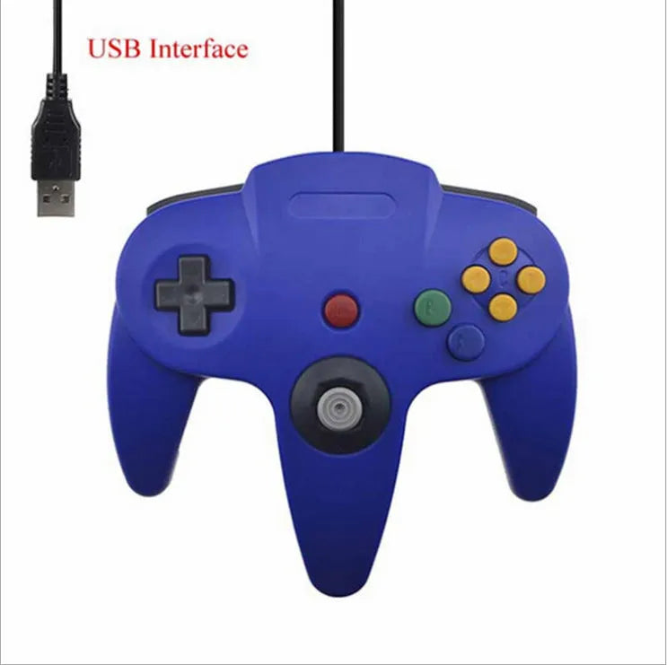 USB N64 controller for PC computers in multiple colour options including transparent variants