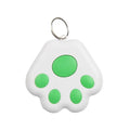Small coloured Bluetooth tracker device with attachment loop for pet collars and key rings