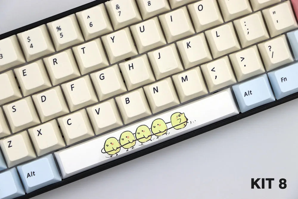 Cherry profile PBT spacebar keycap in 6.25U size with five-sided dye-sublimation colour options