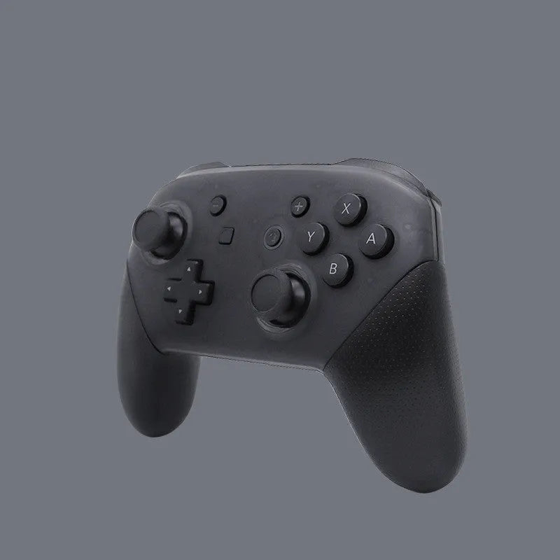 Black wireless Bluetooth gamepad controller for Nintendo Switch with screen capture button