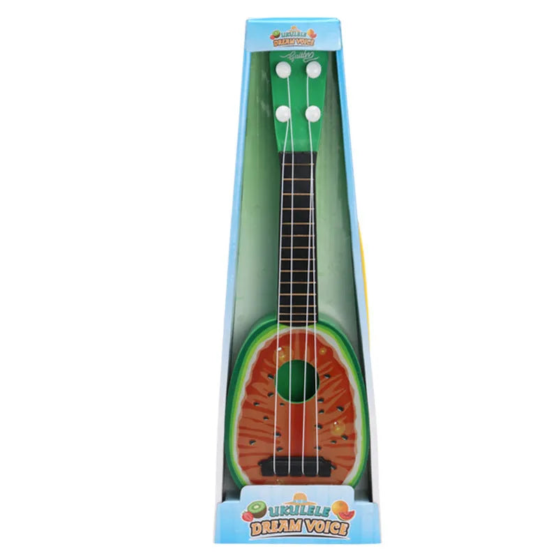 38cm plastic ukulele toy for children with colour box packaging