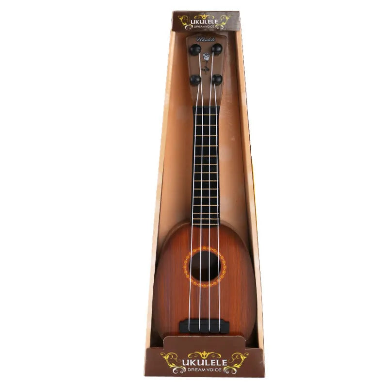 38cm plastic ukulele toy for children with colour box packaging