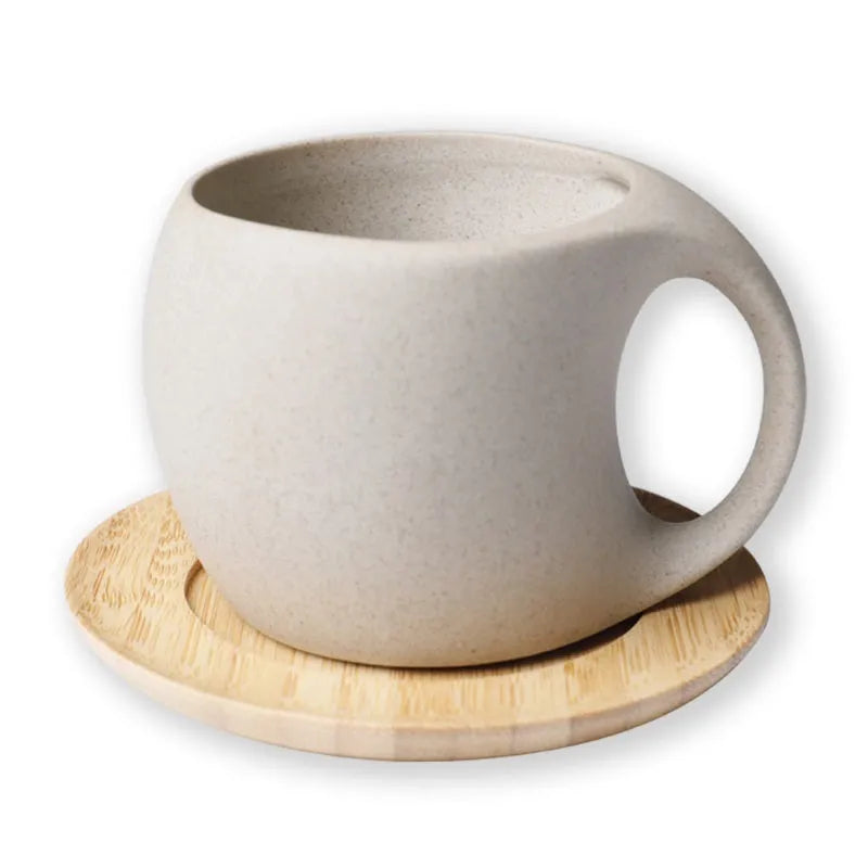 Ceramic cold kettle set with pot, lid, bamboo tray and optional four cups in gift box
