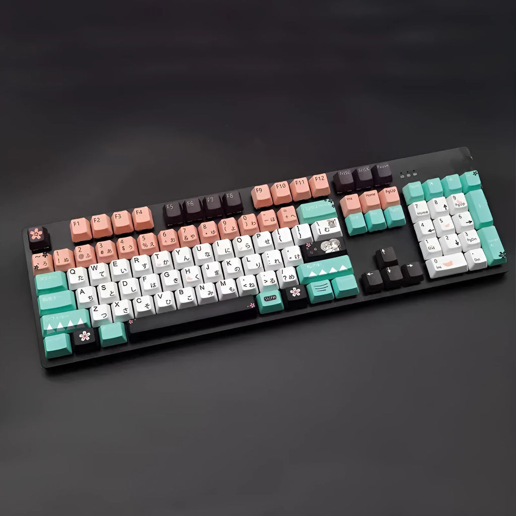 Green wireless USB mechanical keyboard keycap with Cherry MX style stem