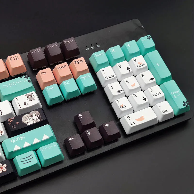 Green wireless USB mechanical keyboard keycap with Cherry MX style stem