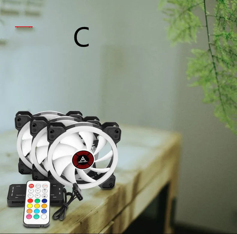 12cm camouflage pattern computer chassis fan with RGB lighting and hydraulic bearing system