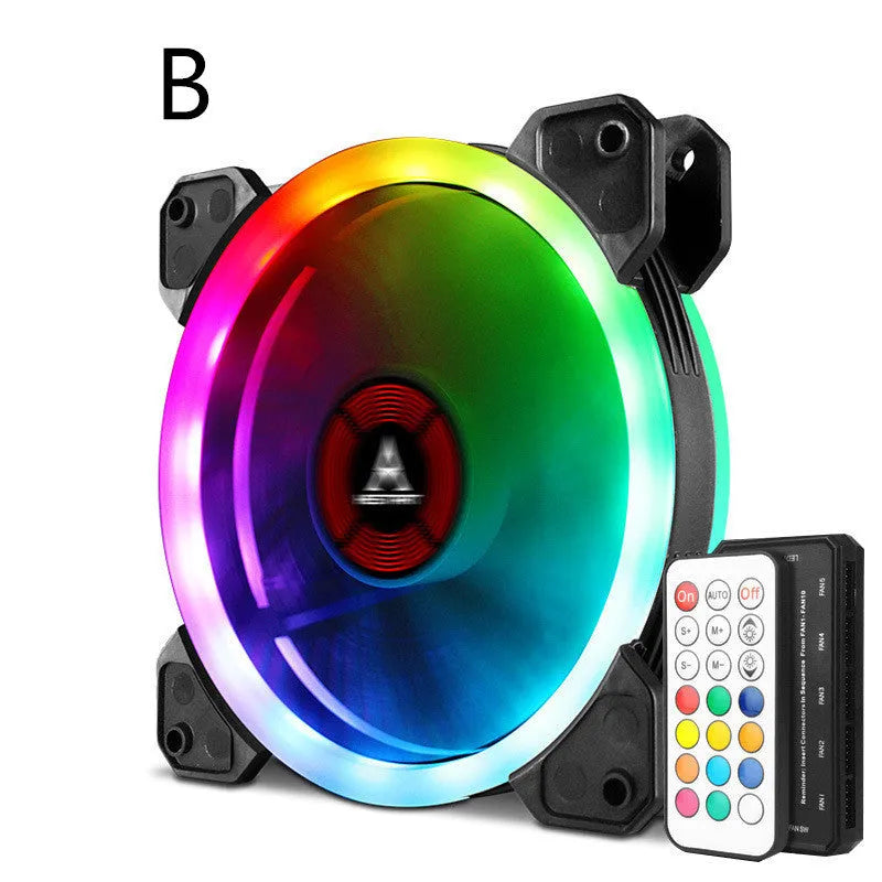 12cm camouflage pattern computer chassis fan with RGB lighting and hydraulic bearing system