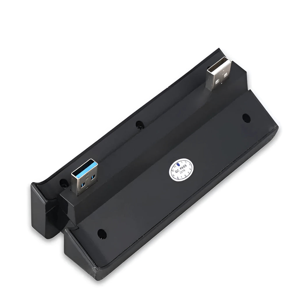Black PS4 Slim USB hub extender with 2.0 3.0 interface for PlayStation 4 console accessories