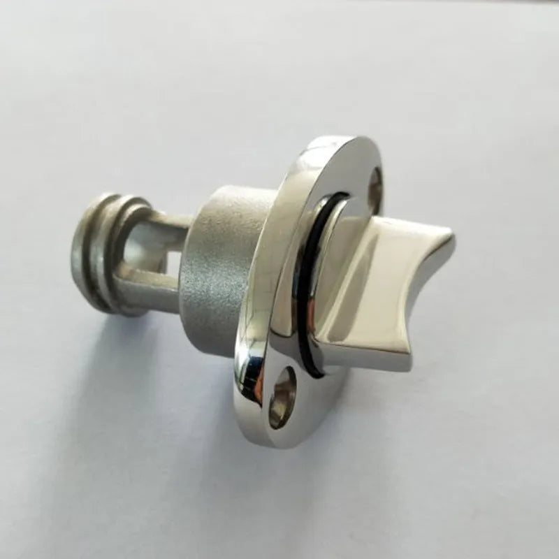 Stainless steel marine water plug for ships and yachts with corrosion resistant construction