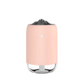 Magic Flame columnar humidifier in white with USB cable for desktop placement