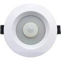 White infrared body sensing down light with aluminium housing for ceiling installation