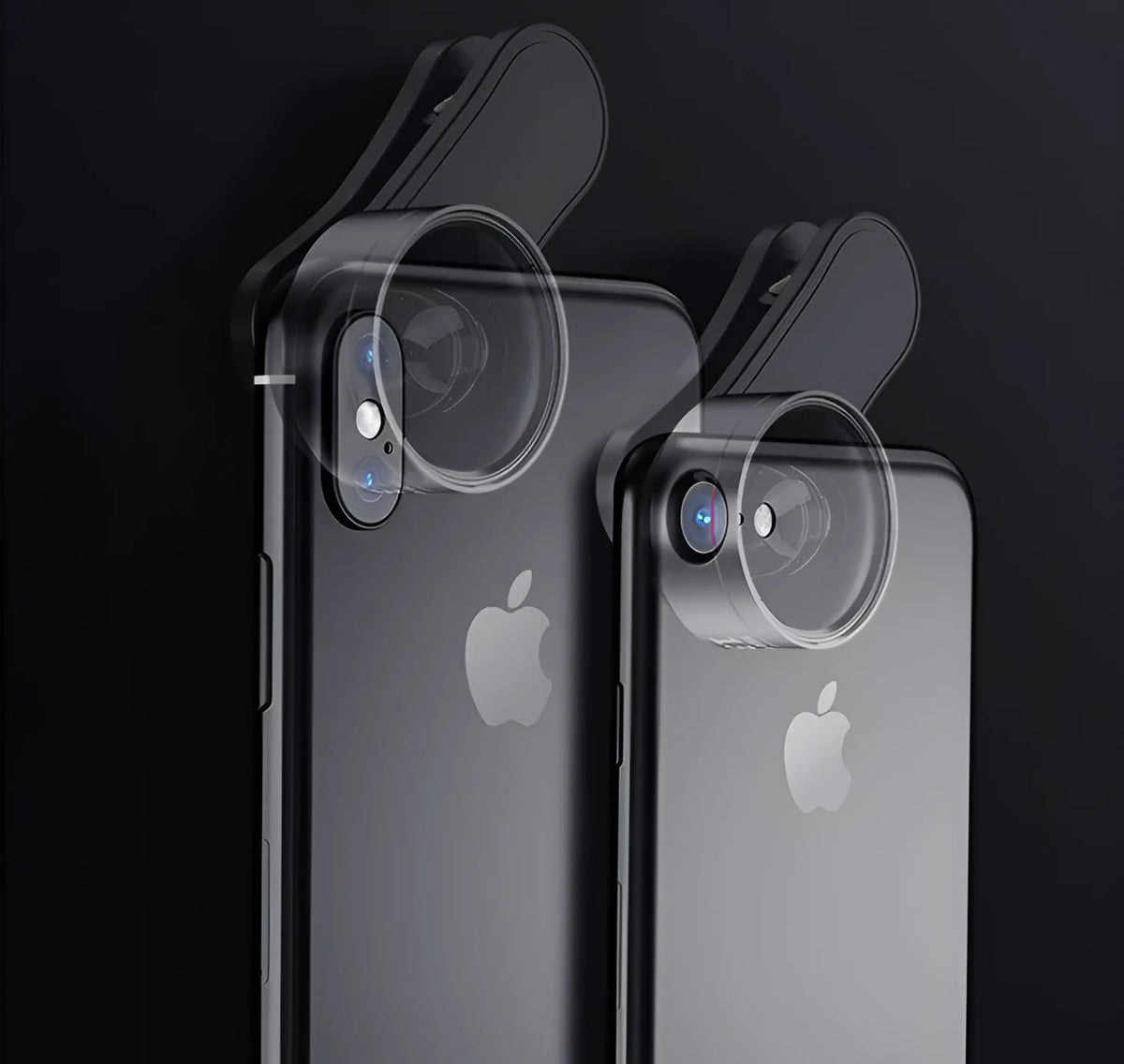 Universal smartphone fill light attachment with interchangeable wide angle, macro and fish eye lens options