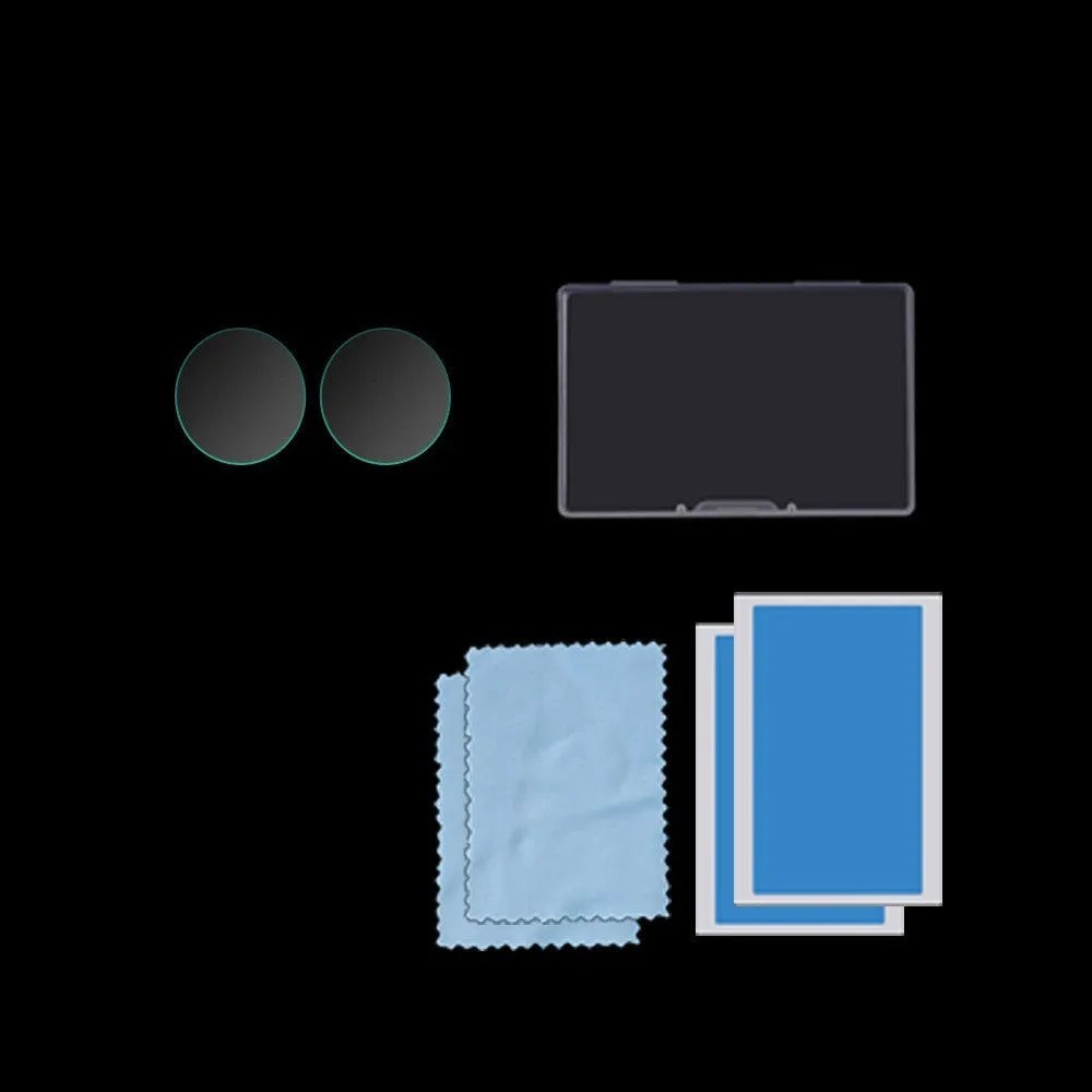 Black tempered glass screen protector for Insta360 ONE X2 camera with 97mm x 64mm dimensions
