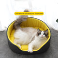 Washable fabric pet kennel for dogs and cats in black or green with removable cushion