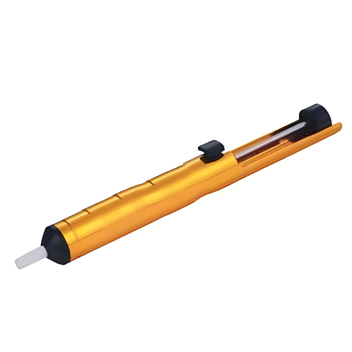 GS-107 manual solder sucker tin pump in blue, gold, or silver colours showing 330mm length