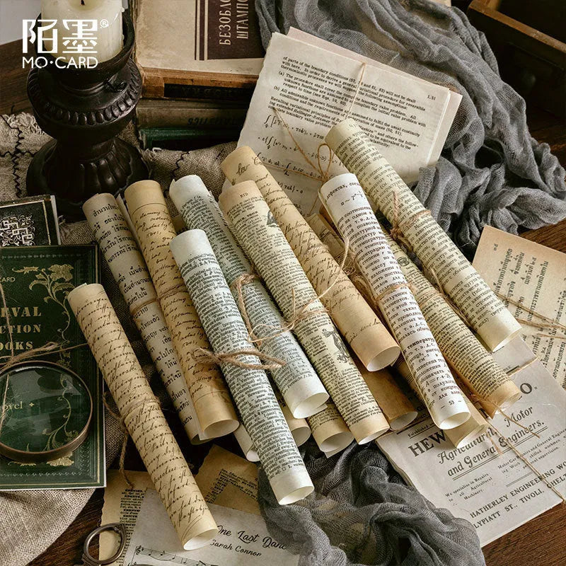 Middle Ancient Book Collection Series journal with distressed paper pages measuring 130x184mm