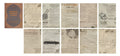 Middle Ancient Book Collection Series journal with distressed paper pages measuring 130x184mm